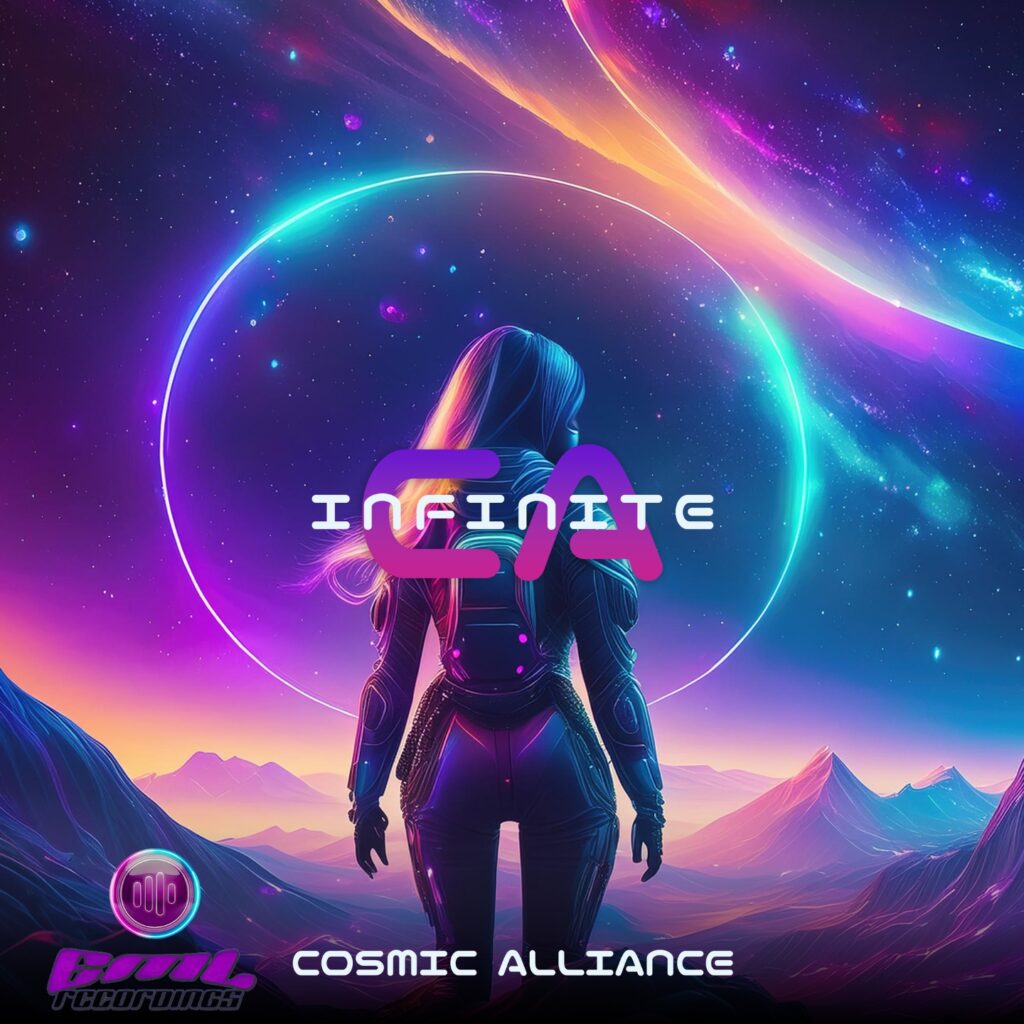 Cosmic Alliance - Infinite electronica music single cover art from EML Recordings